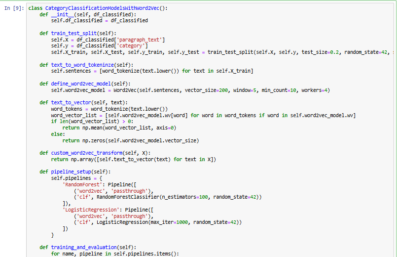 fine tuning with word2vec